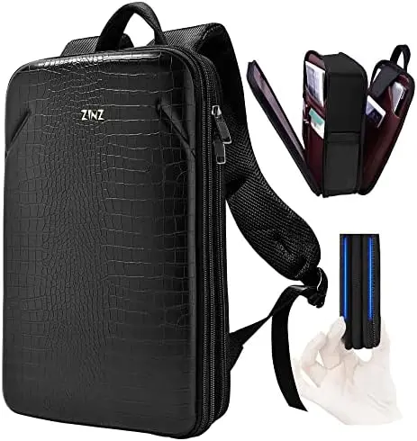 

Тонкий рюкзак для ноутбука 15,6 дюйма с регулируемой емкостью и USB-портом, противокражный деловой рюкзак, водонепроницаемый дорожный рюкзак