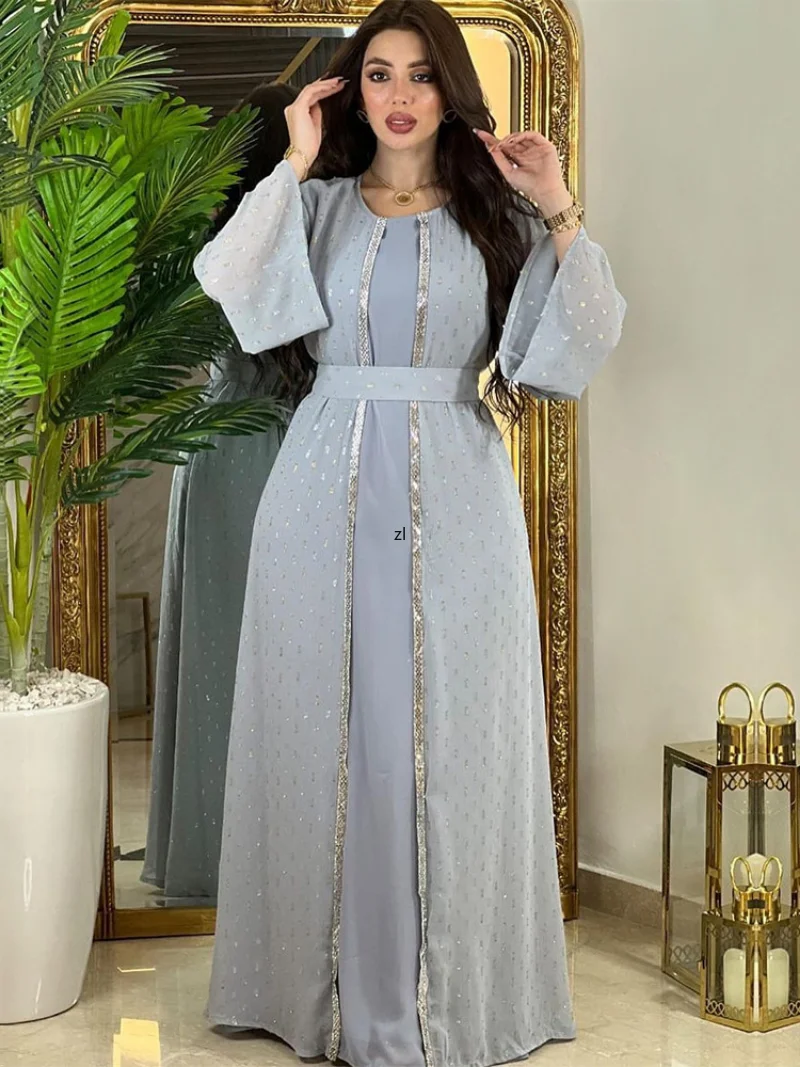 Turkey Dubai Muslim Dress Women Abaya Kaftans Abaya Evening Dresses Dubai Morocco Islam Long Dress Robe Femme Musulmane Vestidos
