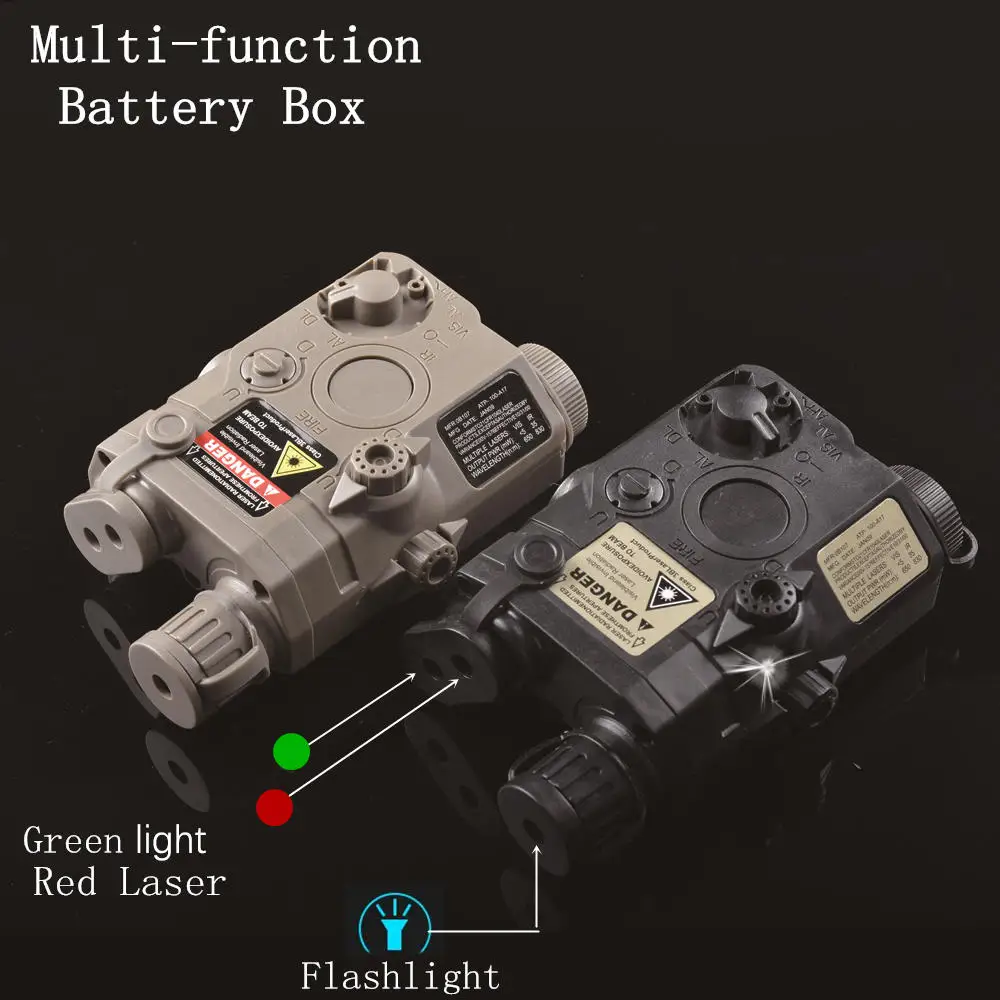 

Light Hunting Accessories Airsoft Tactical Basic ​AN/PEQ-15 Red IR Laser Sight & White Led Flashlight Battery Box Weapon Scout