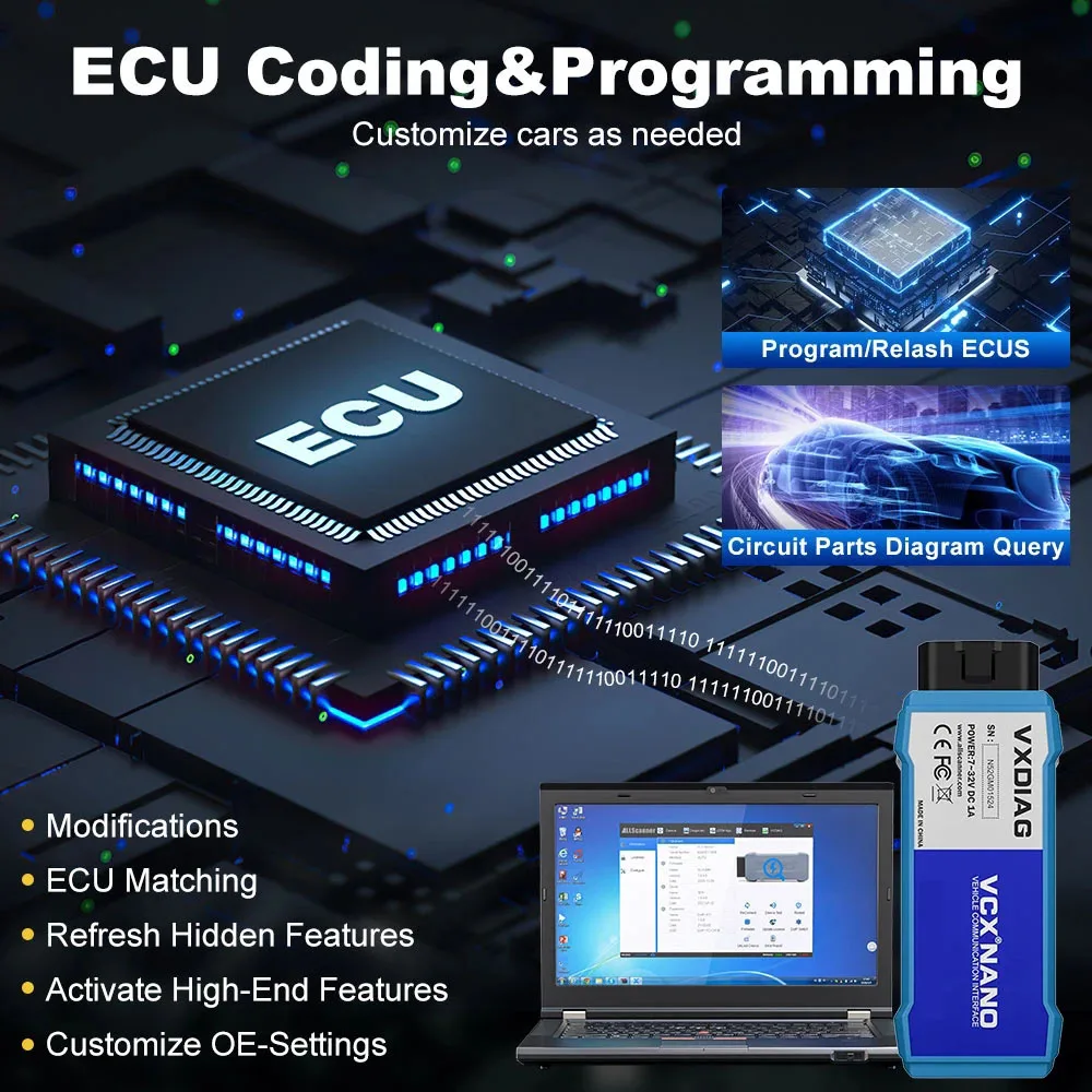 VXDIAG NANO NX600 для GM автомобильный диагностический инструмент ECU программирование