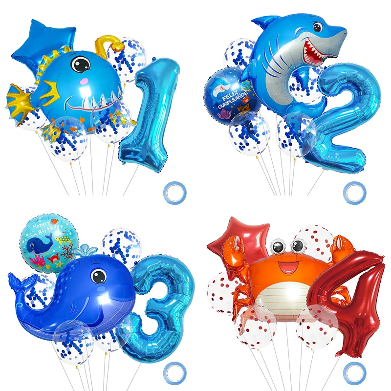 

Ocean Fish Sea Animal Balloons Starfish Air Balloon Ocean World Under Sea Theme Birthday Party Decoration Baby Shower