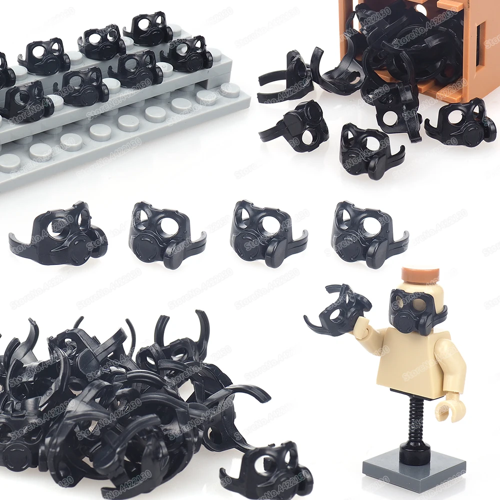 Военная маска для дыма оборудование строительный блок Moc WW2 фигурки солдат