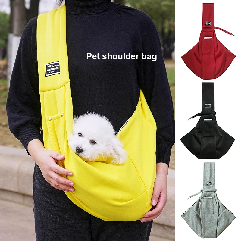 

2022 New Solid Color Cat Bag Pet Backpack Breathable Outdoor Portable Diagonal Straddle Single Shoulder Dog Bag Mochila Gato