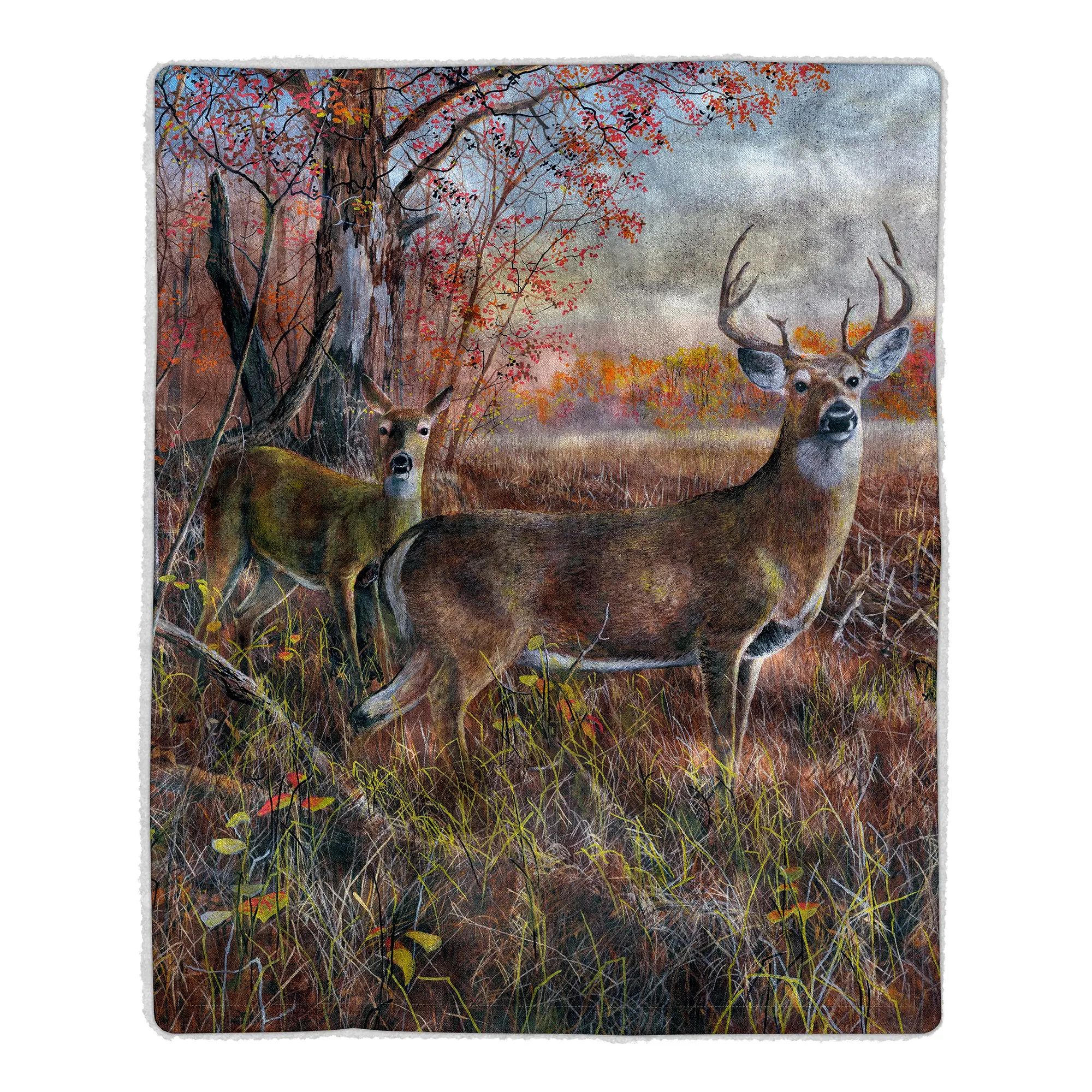 

Deer Print Throw Blanket Wild Animals Deer Blanket Lightweight Bed Sofa Couch Soft Warm Plush Blanket for Adults Teen All Season