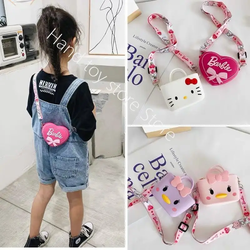 

Hello Kitty Fashion Pop It Push Bubble Fidget Toys Shoulder Bag Storage Coin Purse with Strap Wallet Antistress Party Gifts