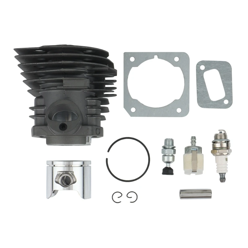 

44Mm Nikasil Plate Cylinder Piston Gasket Decompression Valve For HUSQVARNA 350 351 346 XP Chainsaw Engine Motor Parts