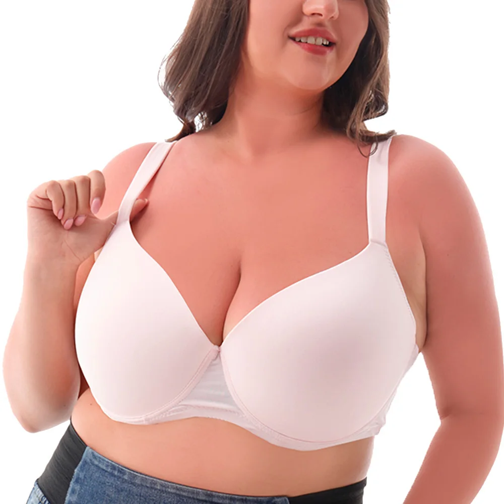 New Bras For Womens Large Size Bra Adjusted-straps Brassiere Sexy Women's Underwear Top Plus Size Underwear C D DD E F Cup