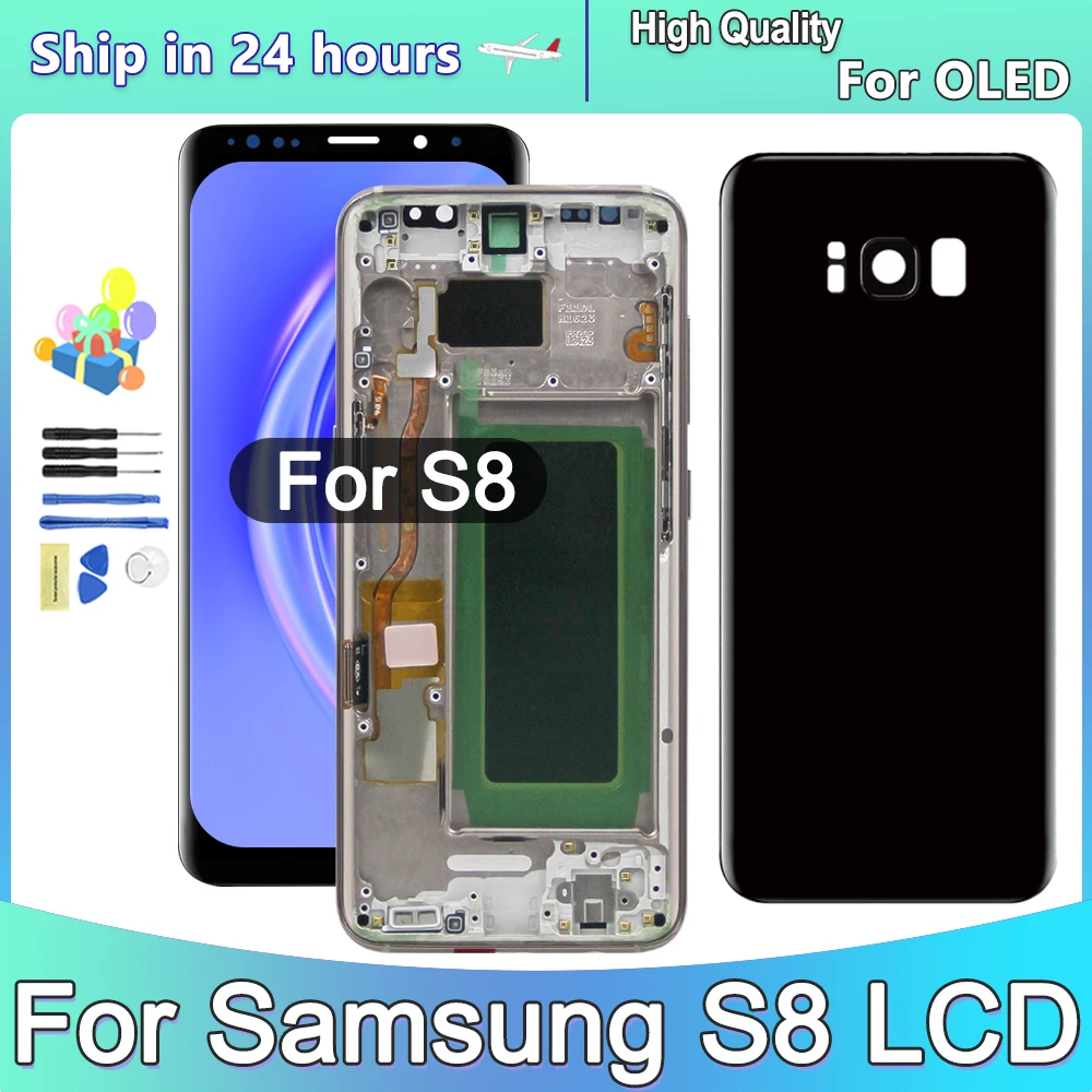 Супер качество OLED для Samsung Galaxy S8 G950 G950F ЖК-дисплей дигитайзер сенсорного экрана с
