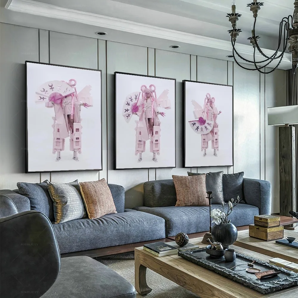 

Forbeauty японский веер девушка распылитель Картина на холсте водонепроницаемая и может использоваться вне картины маслом для домашнего декора