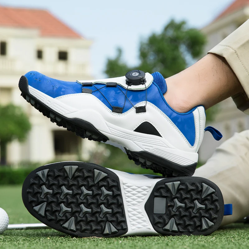 Men's Professional Golf Shoes 2023 New Nail Free Golf Walking Training Sneakers Men's Grass Comfortable Sneakers