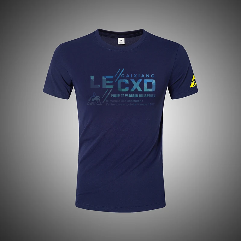 

Рубашка Le CoQ sportift мужская белая Весенняя трендовая универсальная корейская модная брендовая Высококачественная с коротким рукавом Новинка...