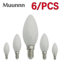 muunnn led e14 7w bulb dimmable edison retro filament candle light e27 ac110v220v c35 warmcold white 360 degree energy saving