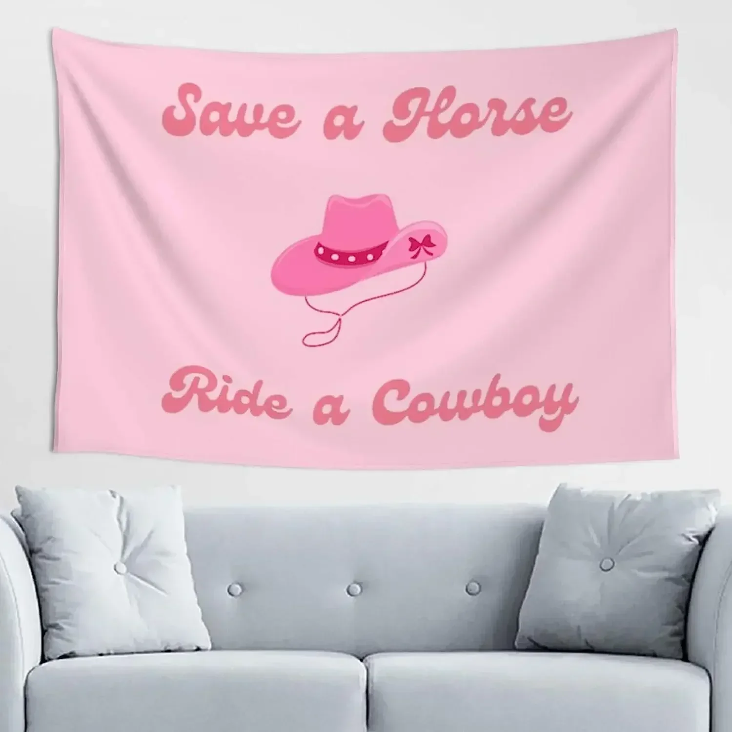 Поездка ковбойского гобелена в консервативном стиле милый пастушка розовый Westen