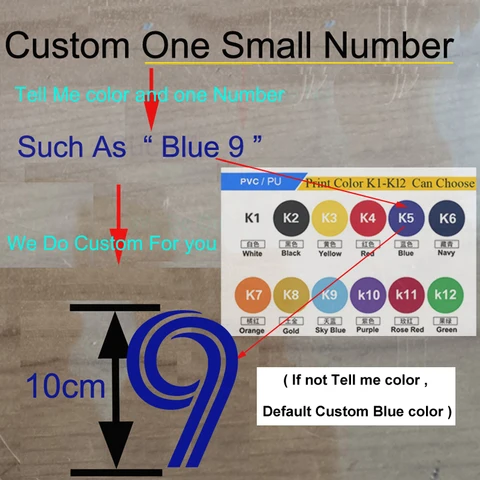 Термотрансферный виниловый номер для трикотажа, ткань, футболка, одежда, сумки, печать «сделай сам», персонализированный черный, синий цвет, другие