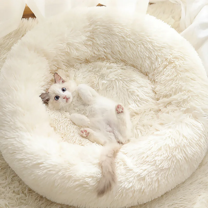 

Deep Sleep Plush Round Pet Bed Pad Cat Bed Dog Bed Large Medium And Small Dogs