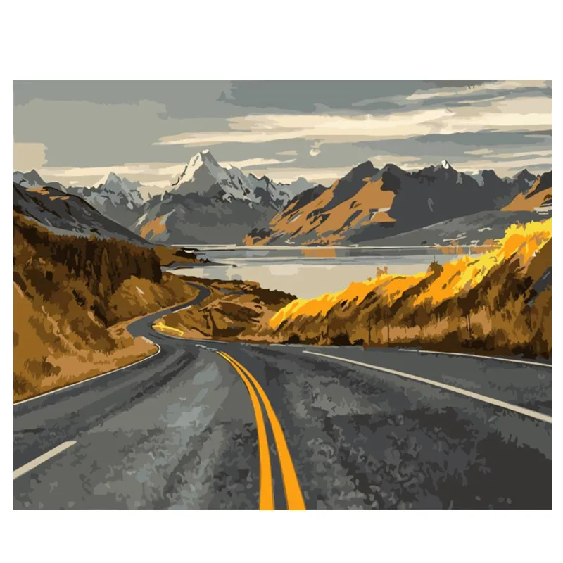 Набор для рисования по номерам на холсте пропилен 60x75 см | Дом и сад