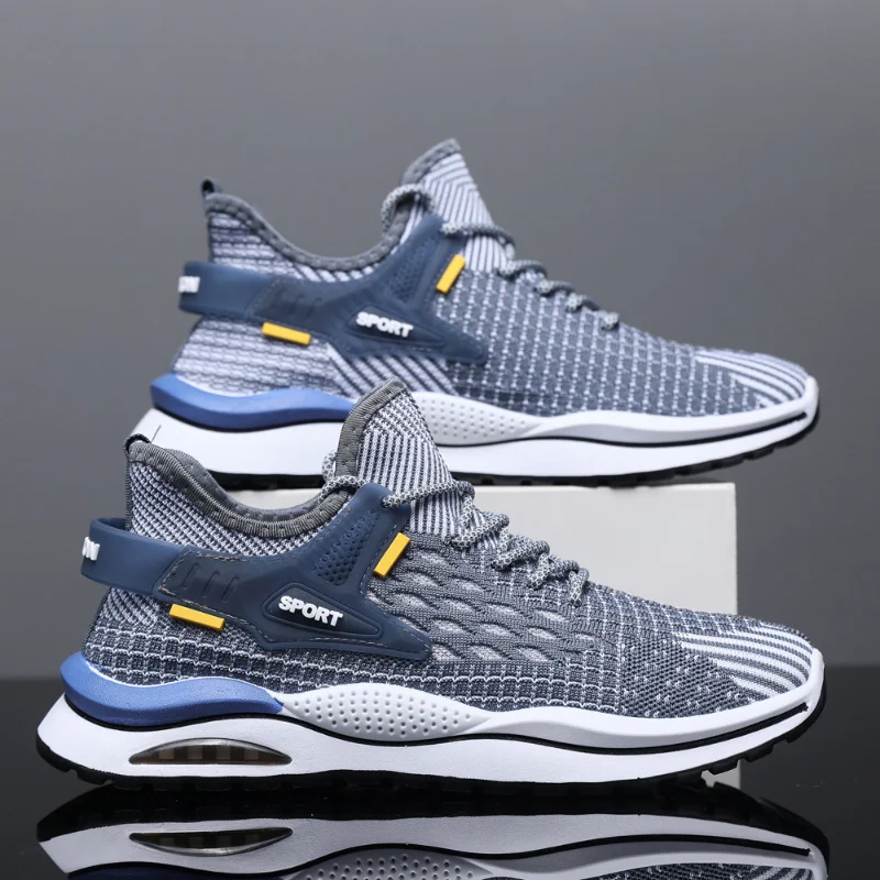 

Men Fashion Sneakers Lightweight 2023 Spring Casual Shoes Breathable Male Footwear Lace Up Walking Shoes Sport Running Sneakers