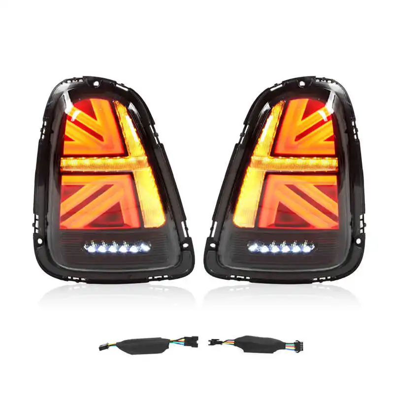 Новый JCW Union Jack Динамический полный светодиодный задний фонарь s сменный дымовой