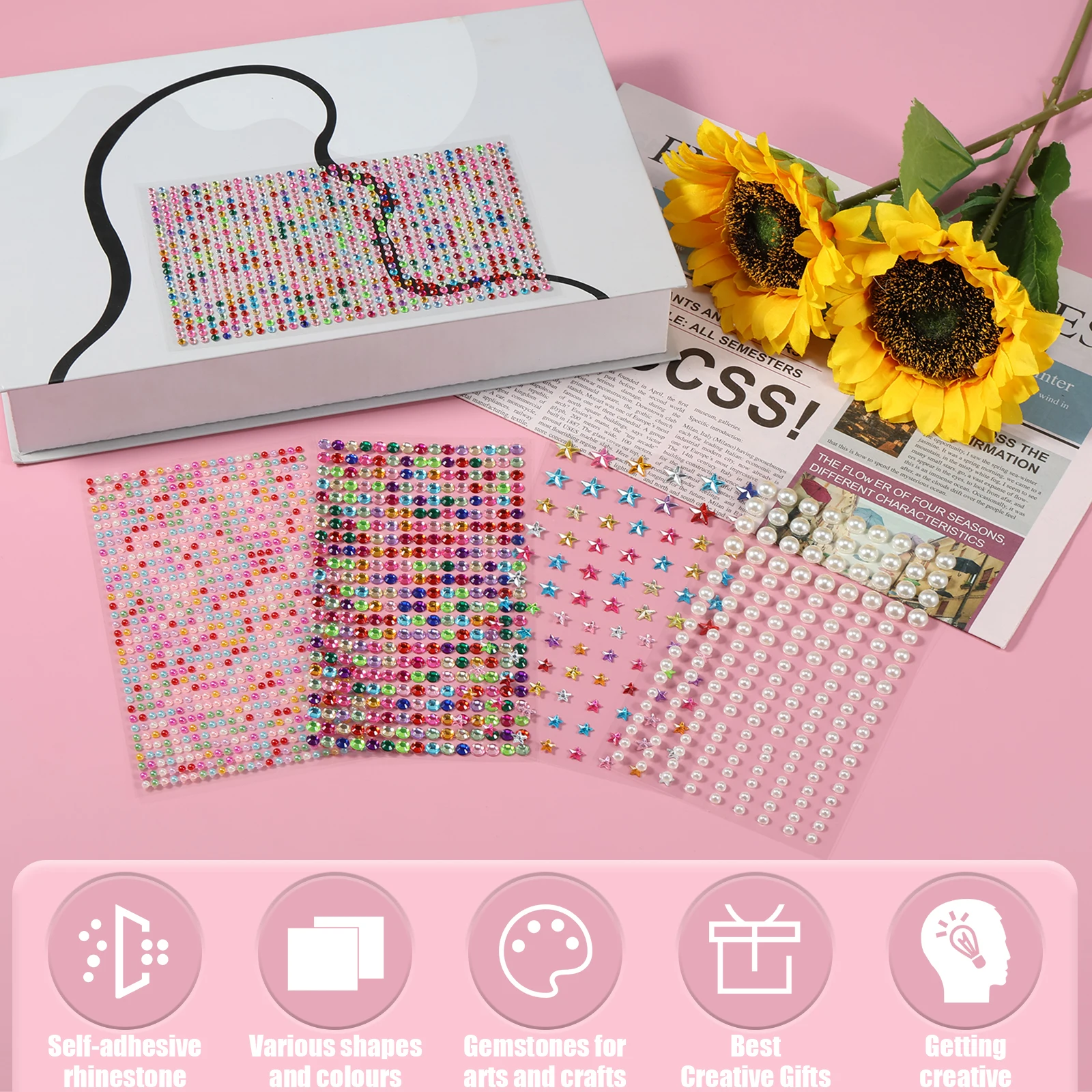 10 листов искусственная фотография разноцветная акриловое сердце звезда