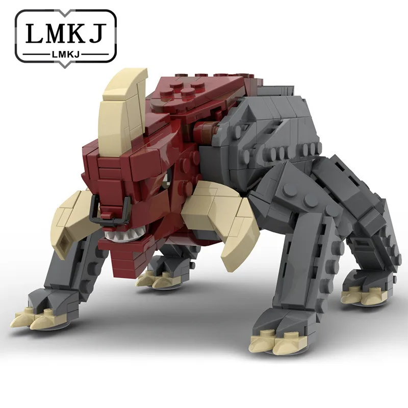 

Creative Space MOC Arena Stinking Horns Monster Wars Building Blocks Set DIY Movie Figures Bricks Model Toys For Children Gift