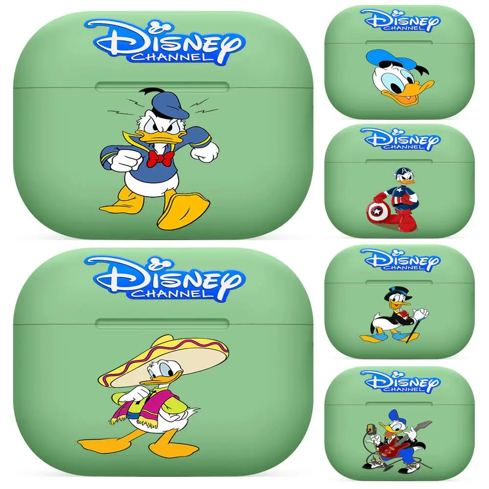 

Disney Donald Duck For Airpods pro 3 case Protective Bluetooth Wireless Earphone Cover Air Pods airpod case air pod cases green