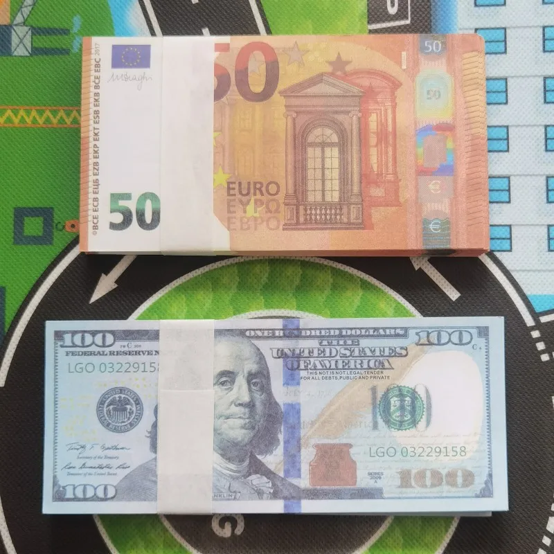 

100 шт./партия, яркие банкноты, 100 долларов