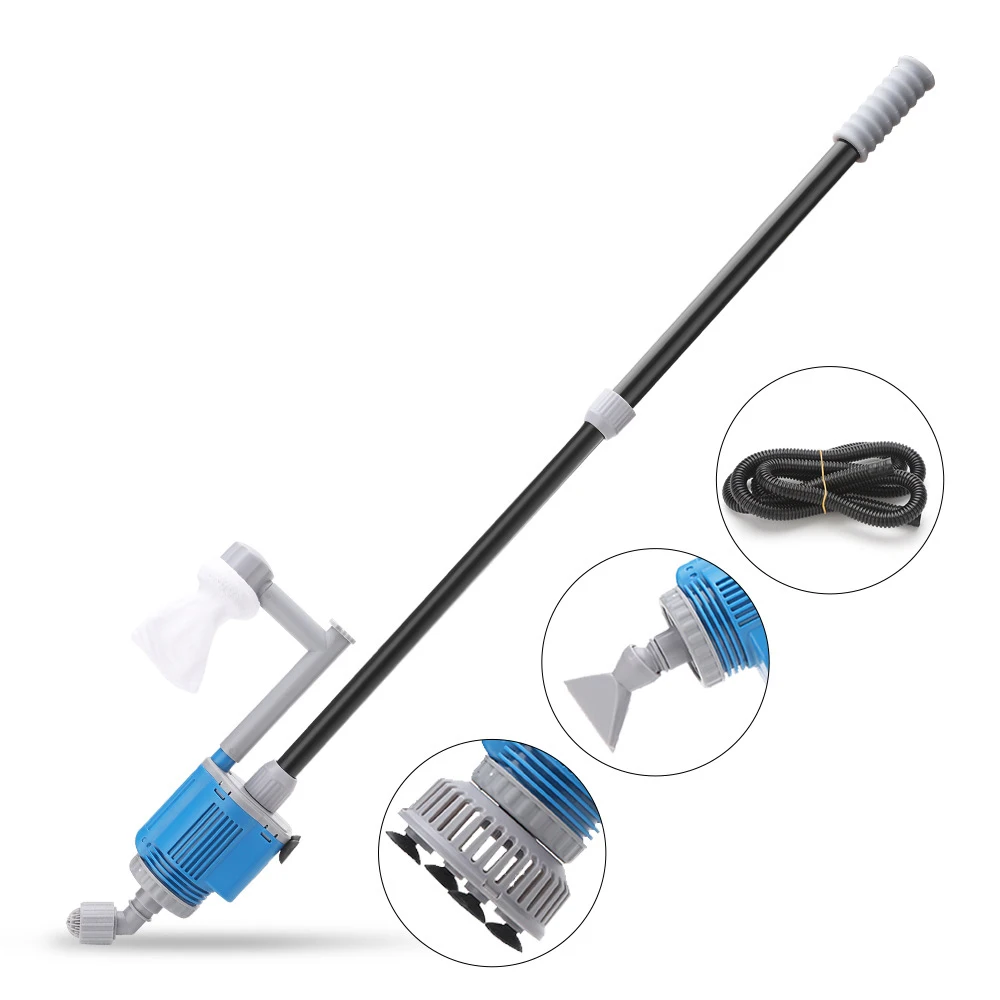 

20/28W Electric Aquarium Fish Tank bottom Water Change Pump Cleaning Tools Water Changer Gravel Cleaner Siphon Filter Pump