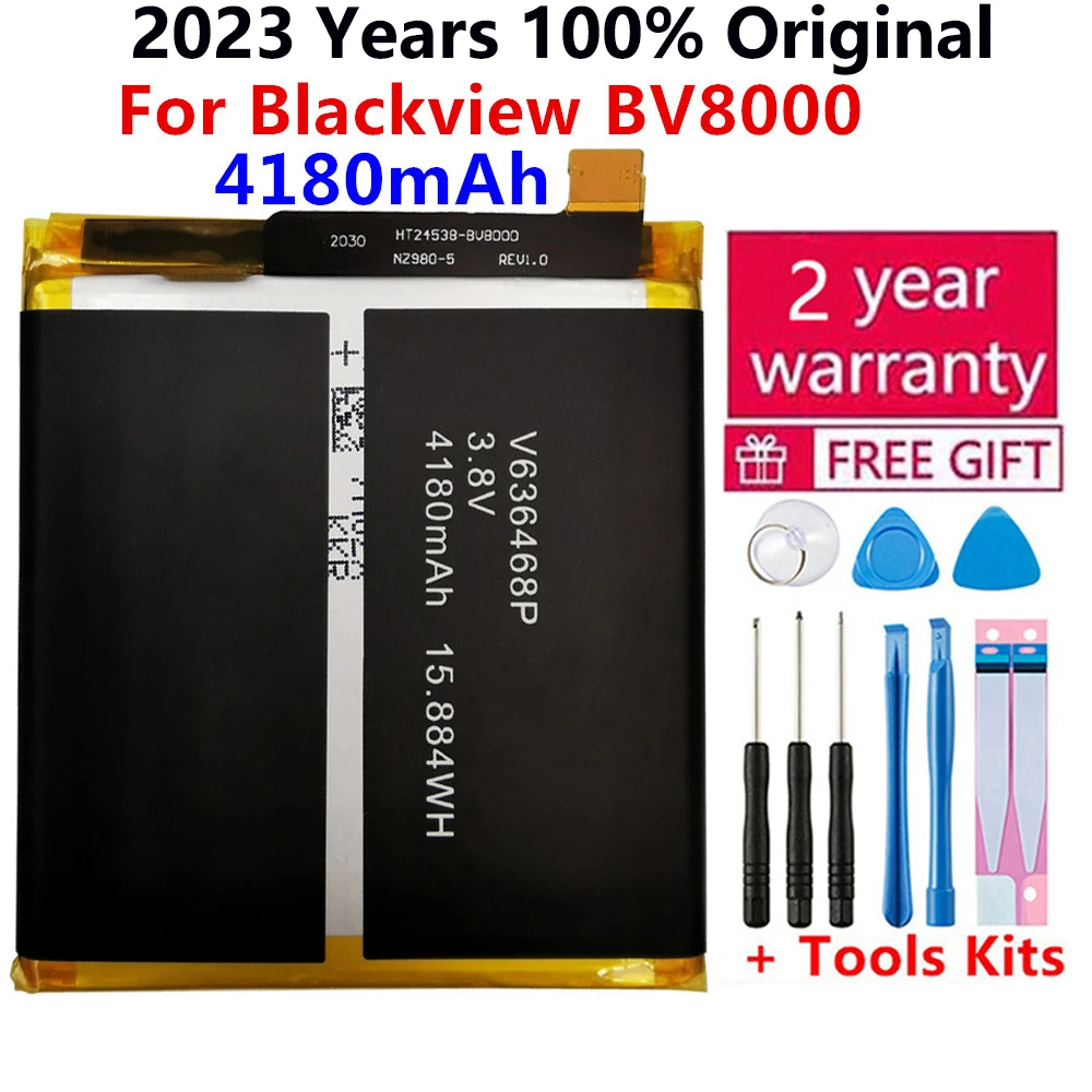 100% Новый оригинальный аккумулятор 4180 мАч для Blackview BV8000 Водонепроницаемый умный мобильный телефон литий-ионный аккумулятор для Blackview BV8000 Pro