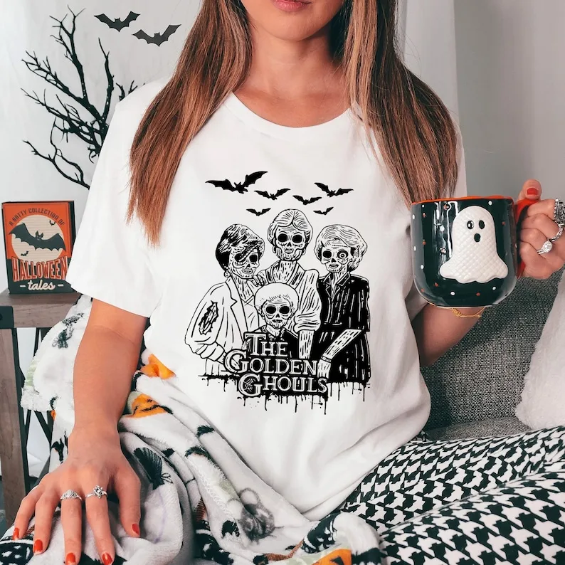 Рубашка ужасов на Хэллоуин The Golden Ghouls Blanche Devereaux Sophia Petrillo Дороти Zbornak футболка Girls