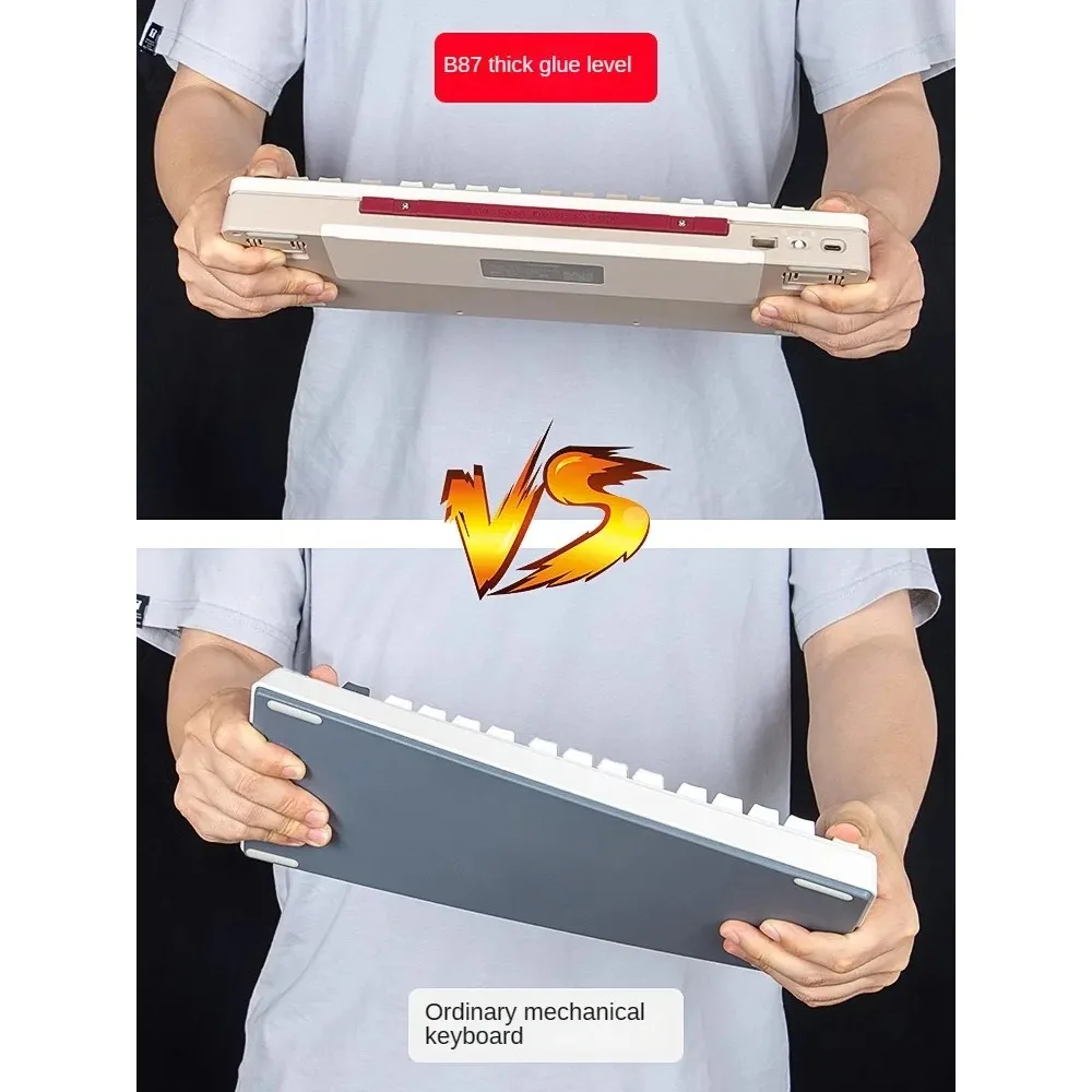 Клавиатура iLovbee B87 механическая трехрежимная Беспроводная игровая эргономичная