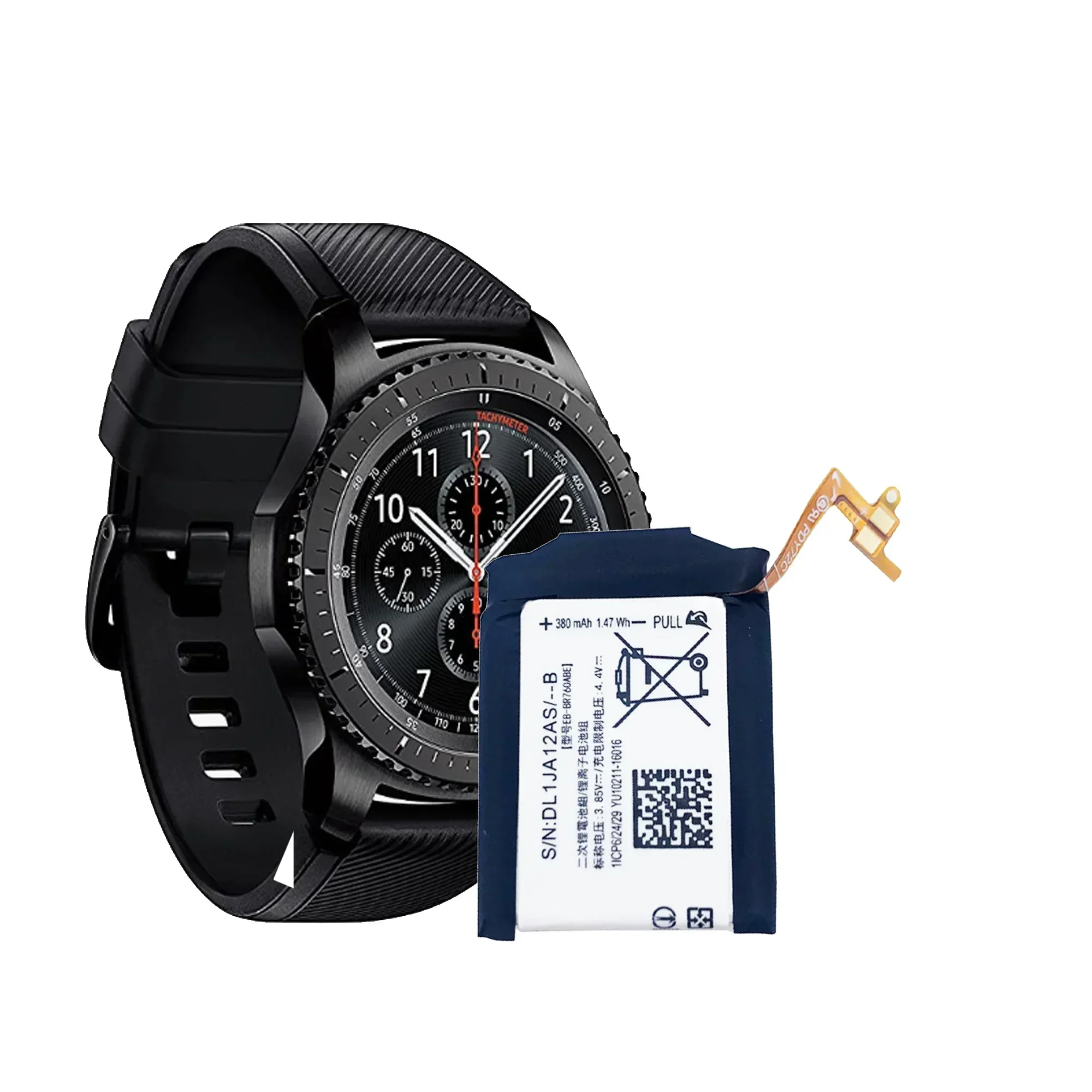 Аккумулятор большой емкости для Samsung WATCH Gear S3 Frontier Classic SM-R770 SM-R760 SM-R765 EB-BR760ABE