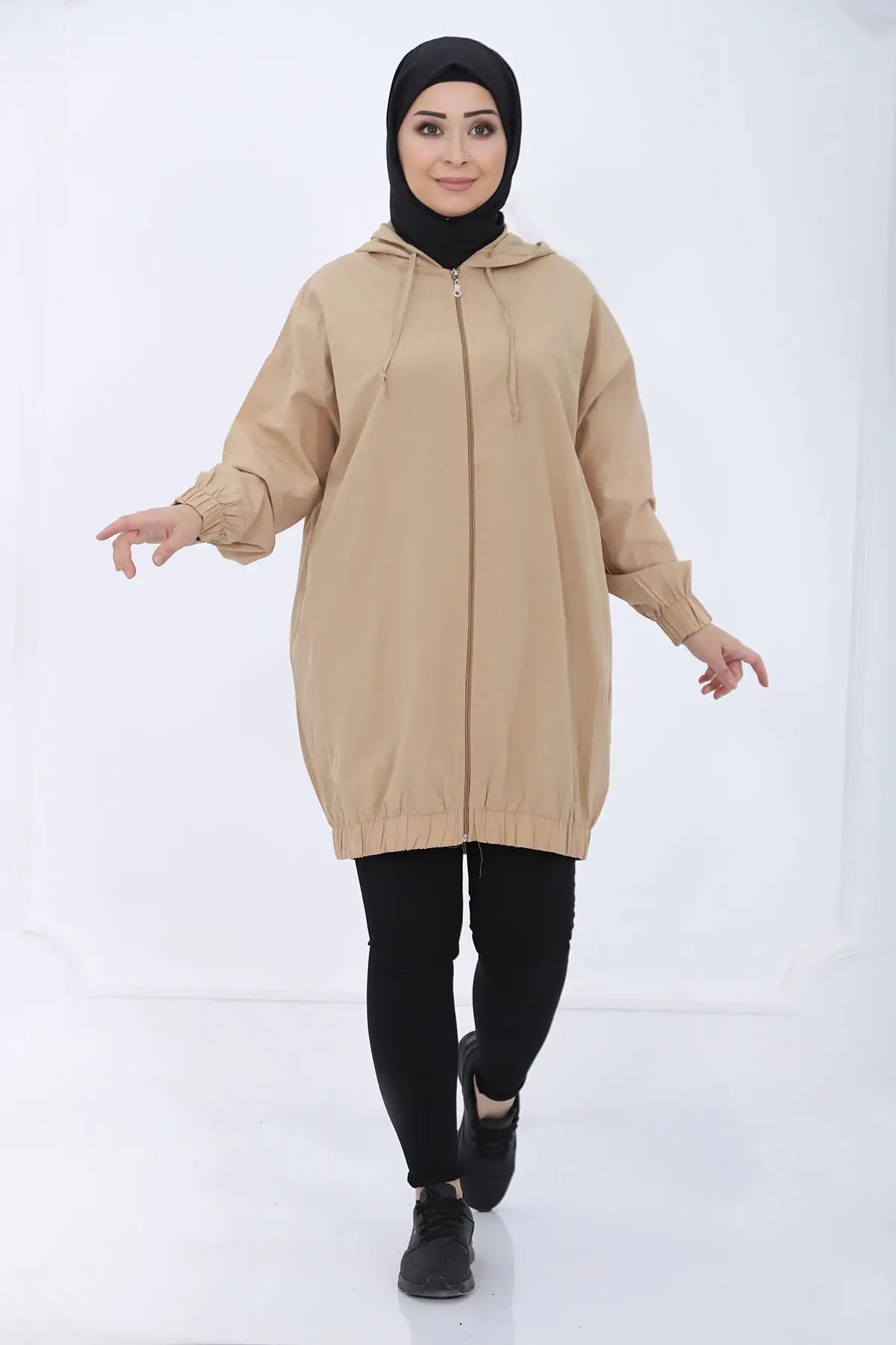 

Women Mink Front zippered Hoodies for Mobile taylor Women Muslim Sweatshirt 2021 Fashion