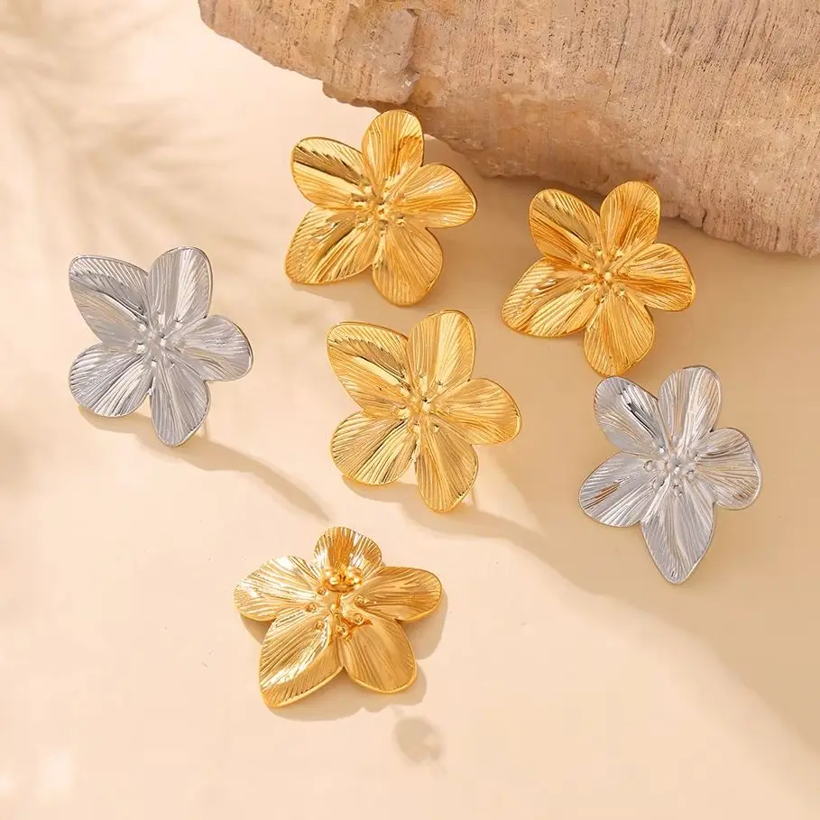 Liora модные серьги-гвоздики из нержавеющей стали 316L для женщин массивные серьги с