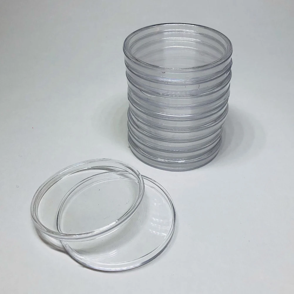 

Coin Protection Box Coin Capsules Home Organization 40mm Inner Diameter Durable High Quality Plastic Brand New
