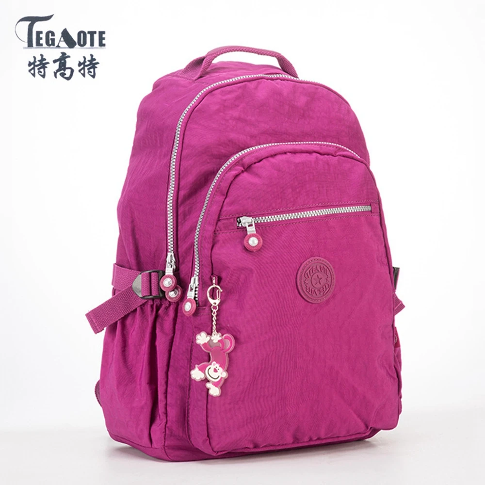 TEGAOTE 2022 Women Backpack for Teenage Girls brand Nylon Backpacks Mochila Feminina Female Travel Bagpack Schoolbag women bag