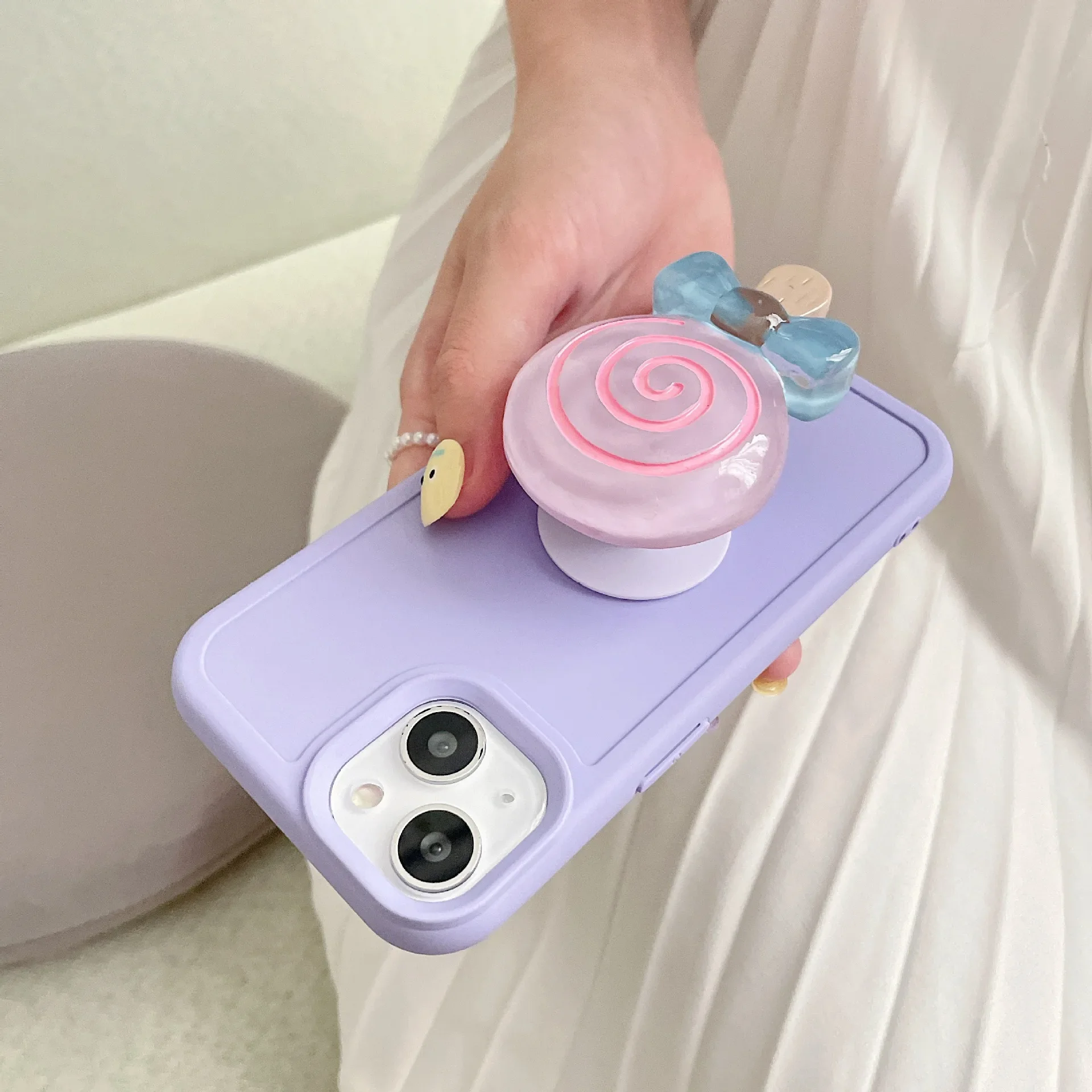 Забавная имитация конфетной палочки держатель для телефона настольная