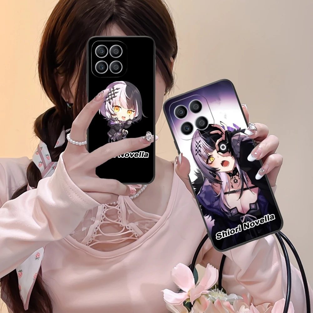 Shiori Novella Fashion Mobile Cell Phone Case for Huawei Honor 90 80 70 60 50 30 20 10 9 8 7 Pro S SE Lite 5G Black Cover Shell