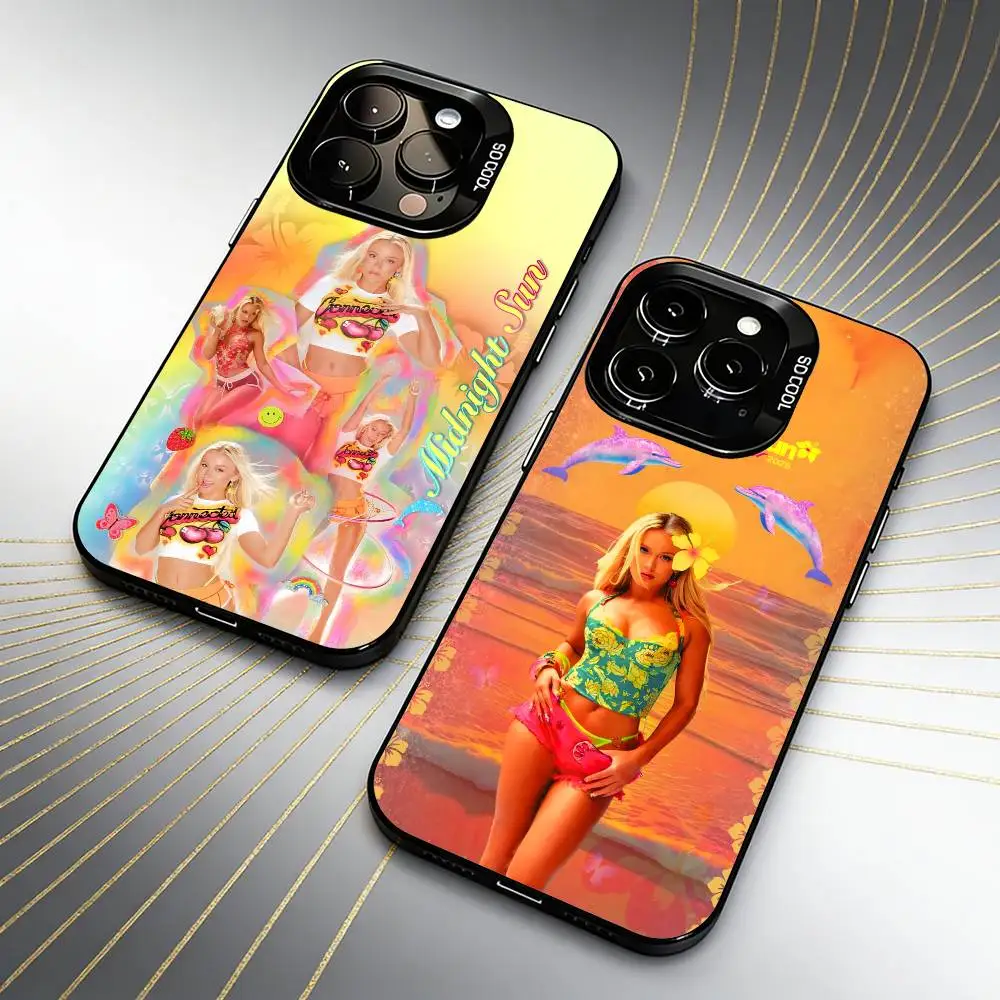 Фото Чехол для телефона Midnight Sun Z-Zara L-Larsson для iPhone 16 17 15 14 12 13 Pro Max, черный, противоударный №1