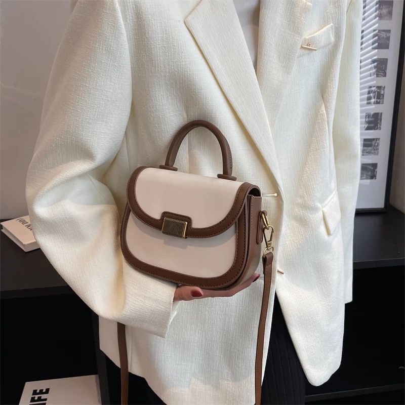 Jin YIde Mini PU Leather Crossbody Bags for Women 2023 Simple Fashion Shoulder Tote Lady Handbags with Short Handle Bolso Mujer