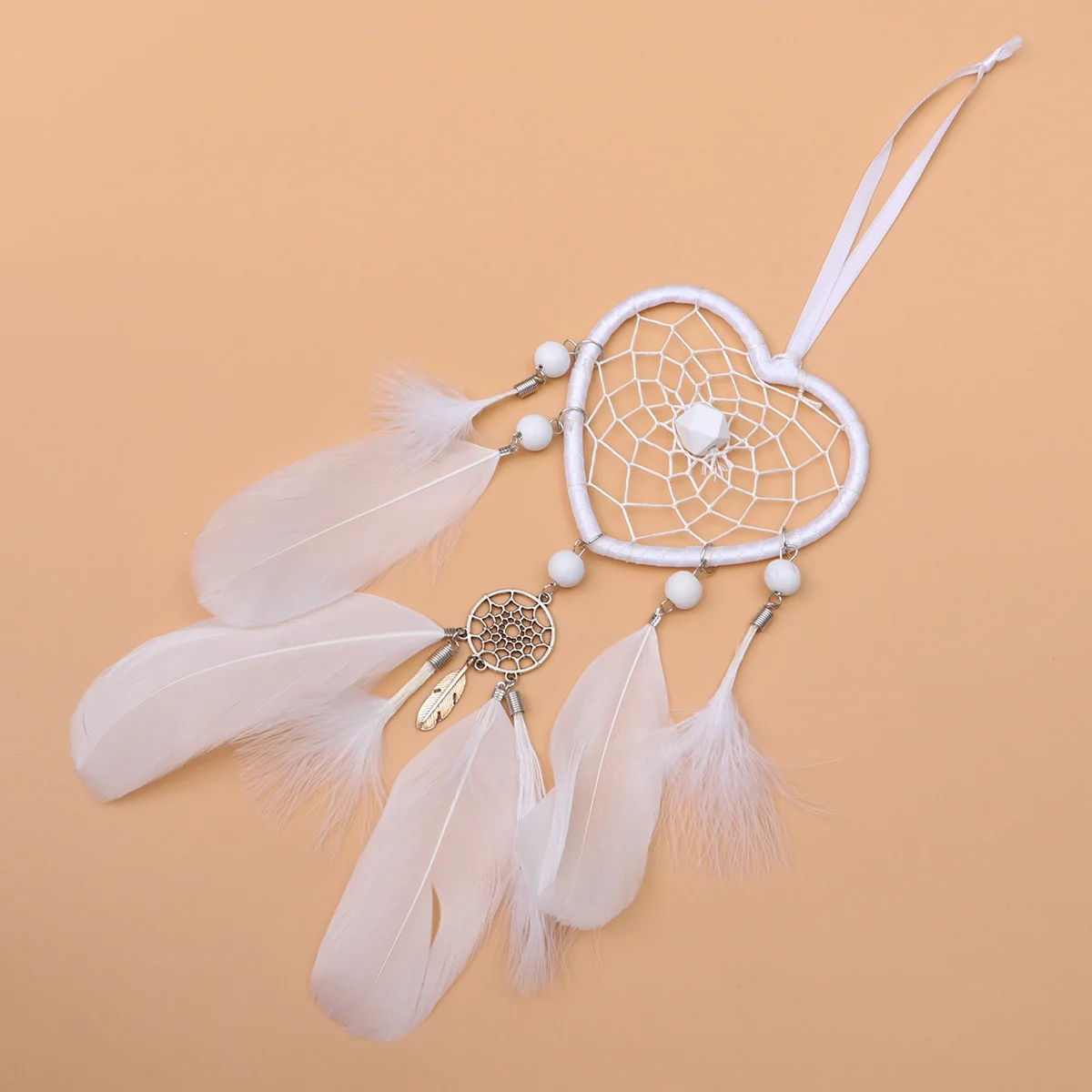 

Decor Dream Catcher Room Hanging Heart Teen Pendant Wind Kit Dreamcatcher Girls Adornment Shaped Home Chimes Spiritual Mirror