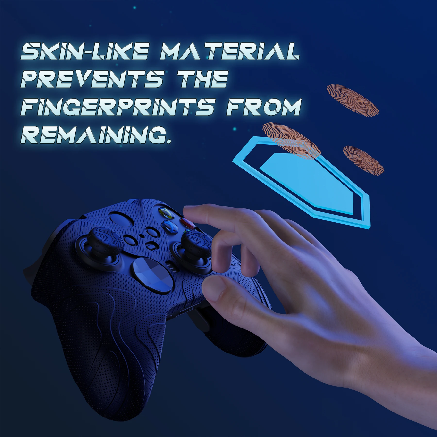 Силиконовый чехол PlayVital Mountain Range Edition противоскользящий для беспроводного