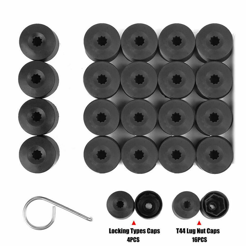 

20pcs/set Car Wheel Nut Bolt Caps For Volkswagen Golf Santana Lavida Tiguan Passat Decorative Tyre Hub Screw Protection Cover