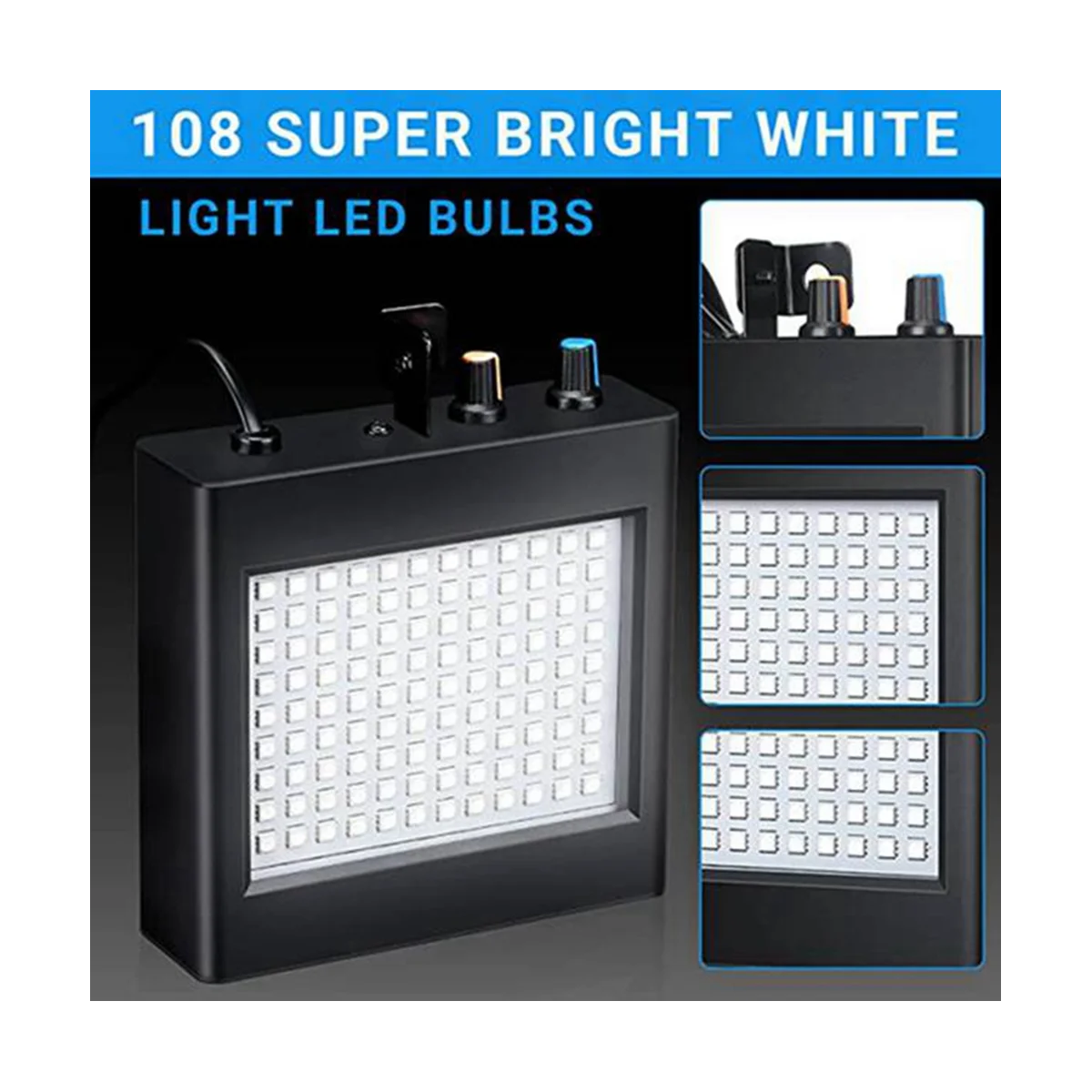 4 стробоскопические лампы белые 108 ярких лампочек лампочки для детской комнаты