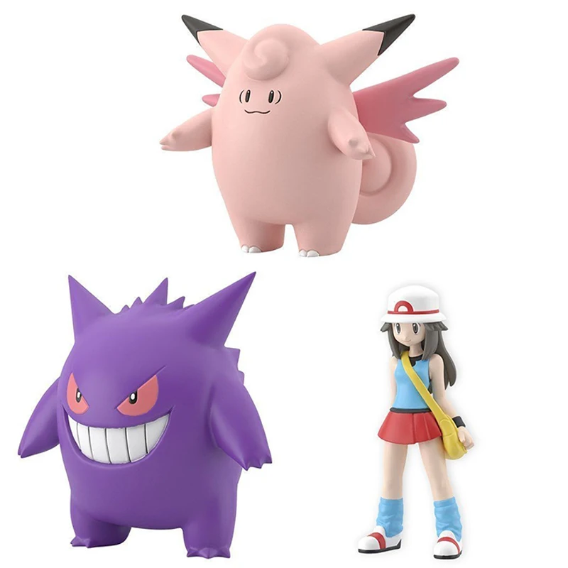 

In Stock Original 1/20 Bandai Pokemon Scale World Blue Gengar Clefable Pocket Monsters Anime Figure Model Action Toys Gifts