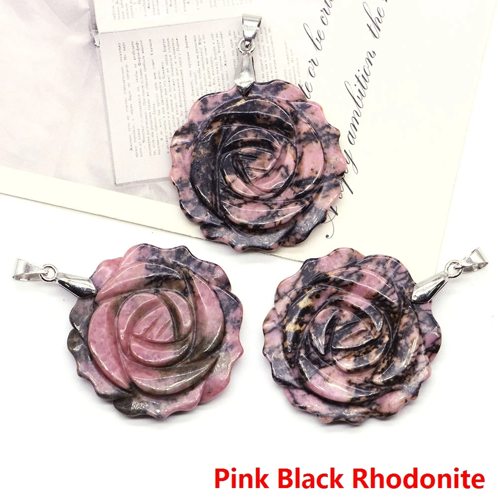 

Резной кристалл цветок розы 35 мм