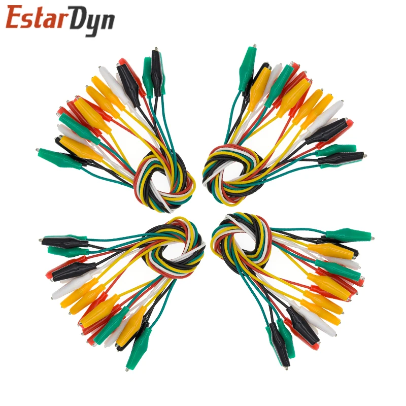 

10pcs Alligator Clips Electrical DIY Test Leads Alligator Double-ended Crocodile Clips Roach Clip Test Jumper Wire
