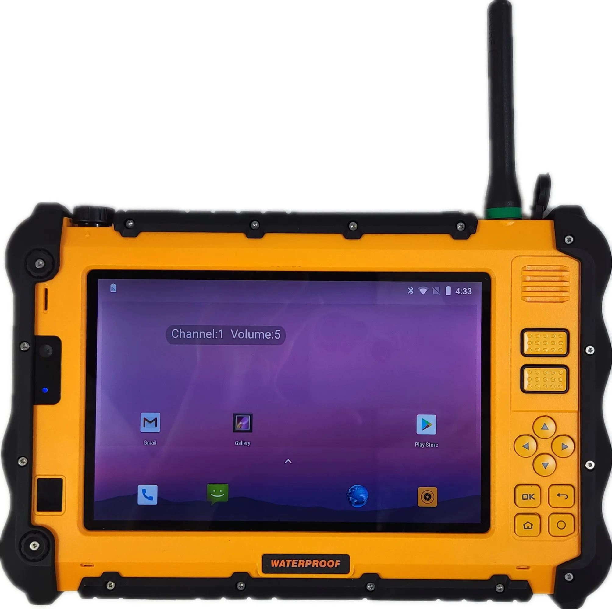 Фото 2022 оригинальный P2 Прочный Android планшетный ПК IP67 Водонепроницаемый DMR UHF PTT POC zello рация радио 7 