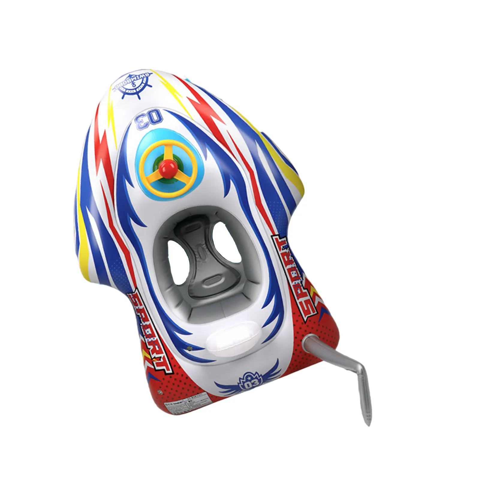 

Boat Pool Floats For Kids Inflatable Speed Boat Pool Float Ride On Thick Inflatable Ride On Speed Boat With Steering Wheel For