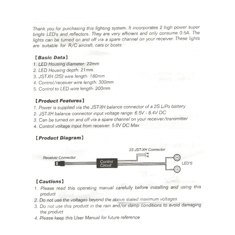 Светодиодный прожектор высокой мощности 2 шт. фара для 1/10 RC Crawler 1/14 Tamiya Truck TRX4 SCX10