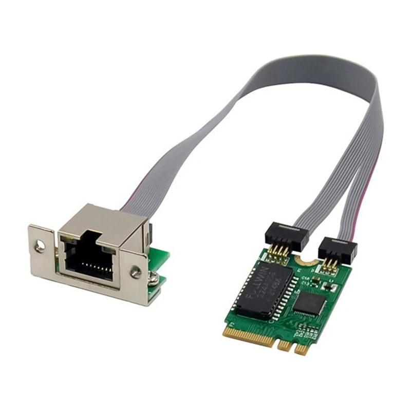 

Мини PCIE сетевая карта RTL8111F M.2 A + E к гигабитной Ethernet-карте, один порт RJ45 Ethernet Сетевая карта